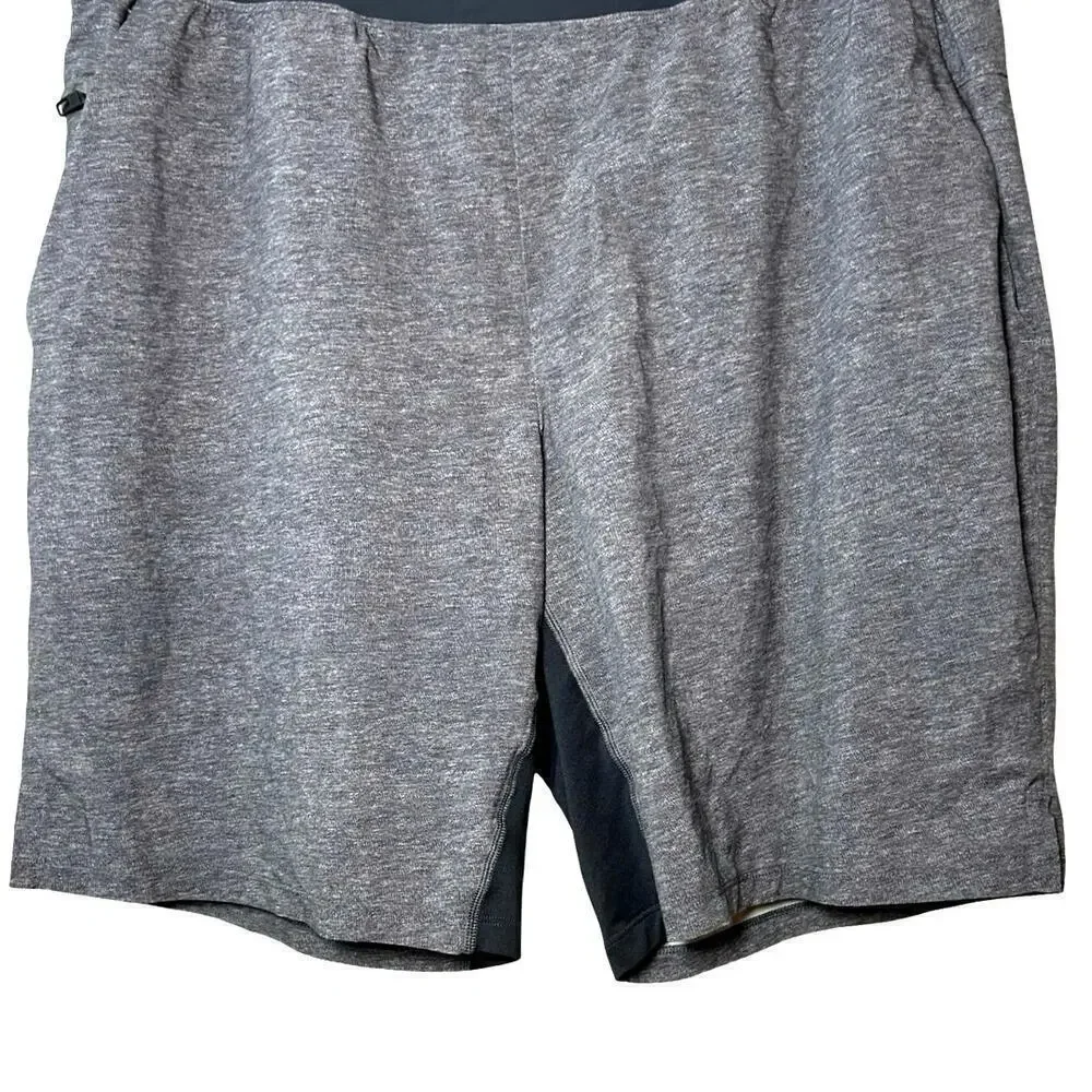 Lululemon Men’s T.H.E. Line less Performance Shorts Heather Gray Size XL